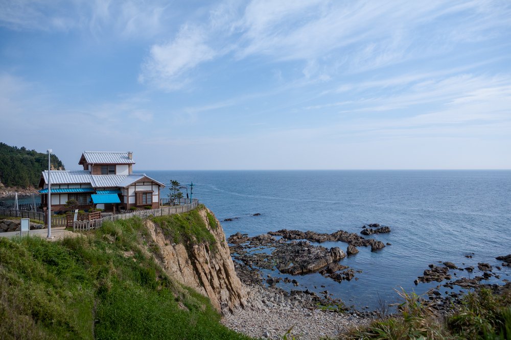 Coastal landscape and traditional architecture in Uljin